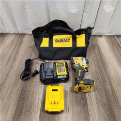 AS IS DEWALT ATOMIC 20V MAX Lithium-Ion Cordless 1/4 in. Brushless Impact Driver Kit, 5 Ah Battery, Charger, and Bag