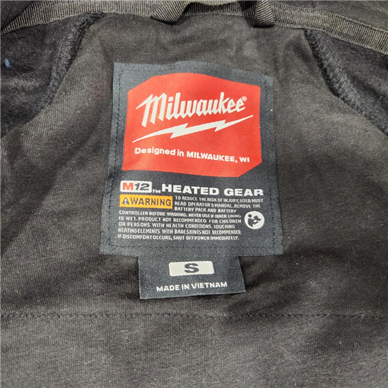 AS-IS Milwaukee 306B-20S 12V Heated Hoodie Black (Small) (Hoodie Only)