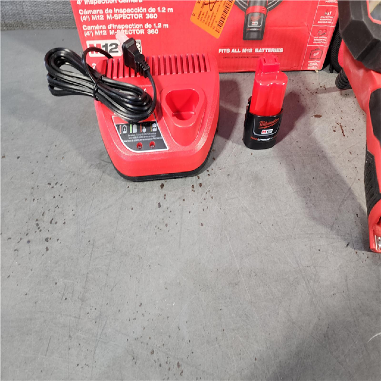 HOUSTON LOCATION - AS-IS M12 12V Lithium-Ion Cordless M-SPECTOR 360-Degree 4 Ft. Inspection Camera Kit