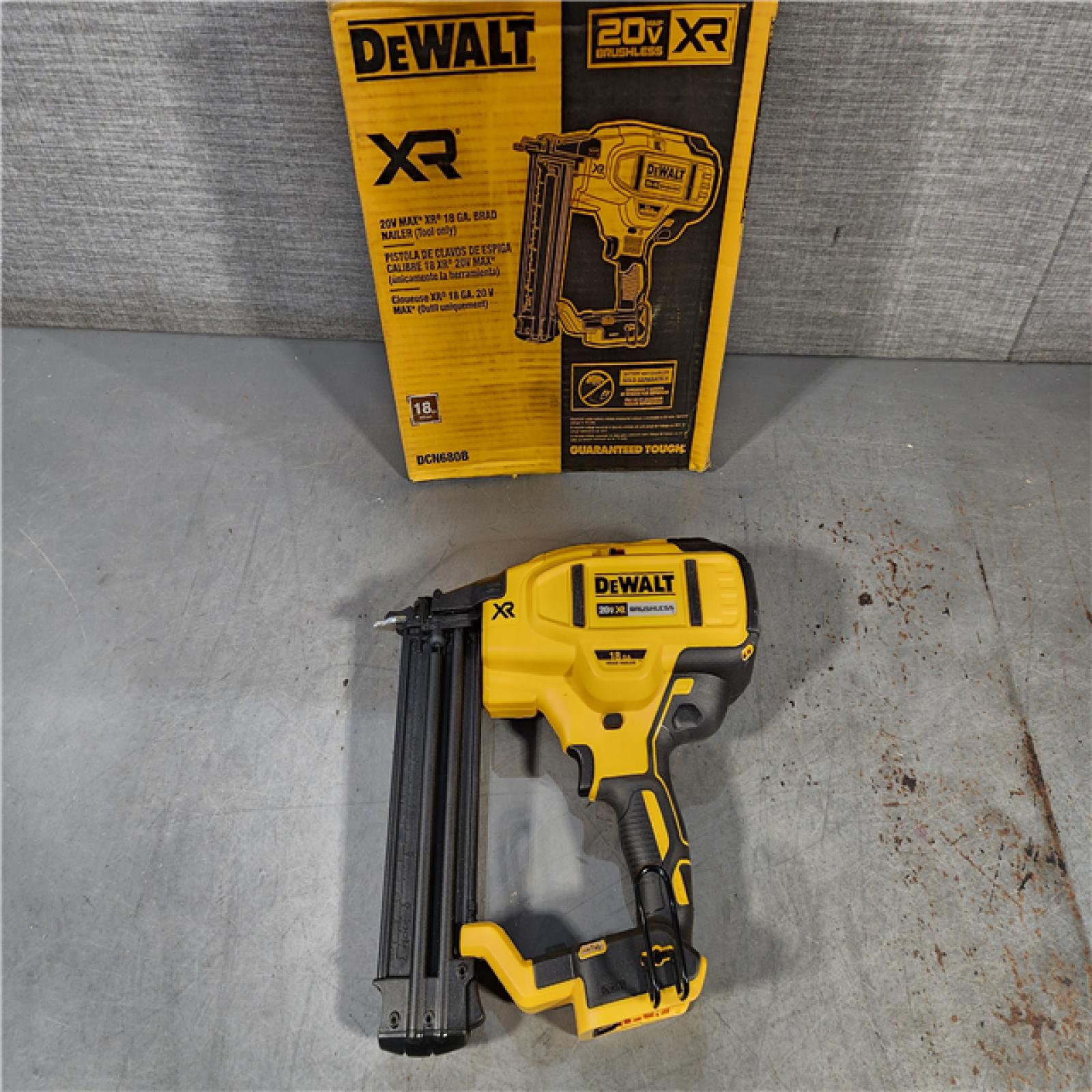 HOUSTON LOCATION - AS-IS DeWalt 20V MAX XR Lithium-Ion Electric Cordless 18-Gauge Brad Nailer (Tool Only)