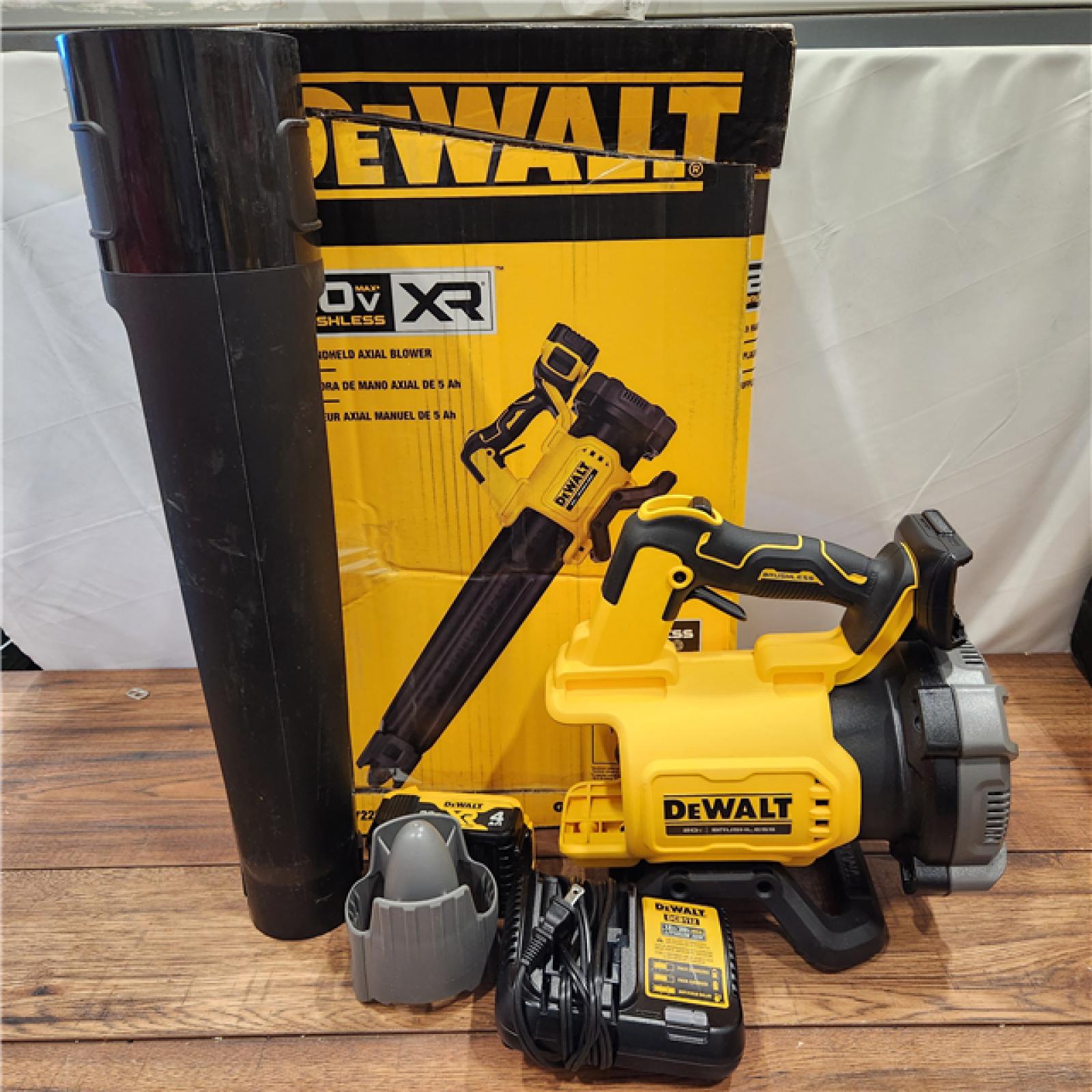 AS-IS DEWALT 20V MAX Brushless Cordless Handheld Axial Leaf Blower Kit