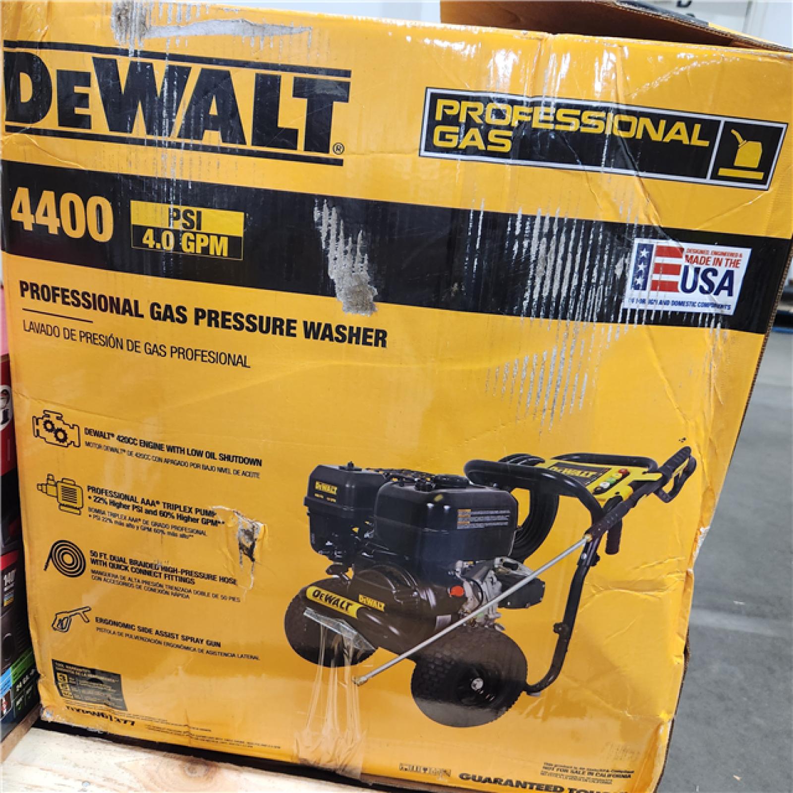 Dallas Location - As-Is DXPW61377 Dewalt 4400 PSI Pressure Washer-Appears Like New Condition