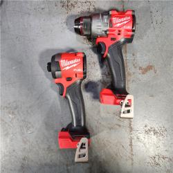 HOUSTON LOCATION - AS-IS Milwaukee M18 FUEL 18V Lithium-Ion Brushless Cordless Hammer Drill and Impact Driver Combo Kit (2-Tool) with 2 Batteries