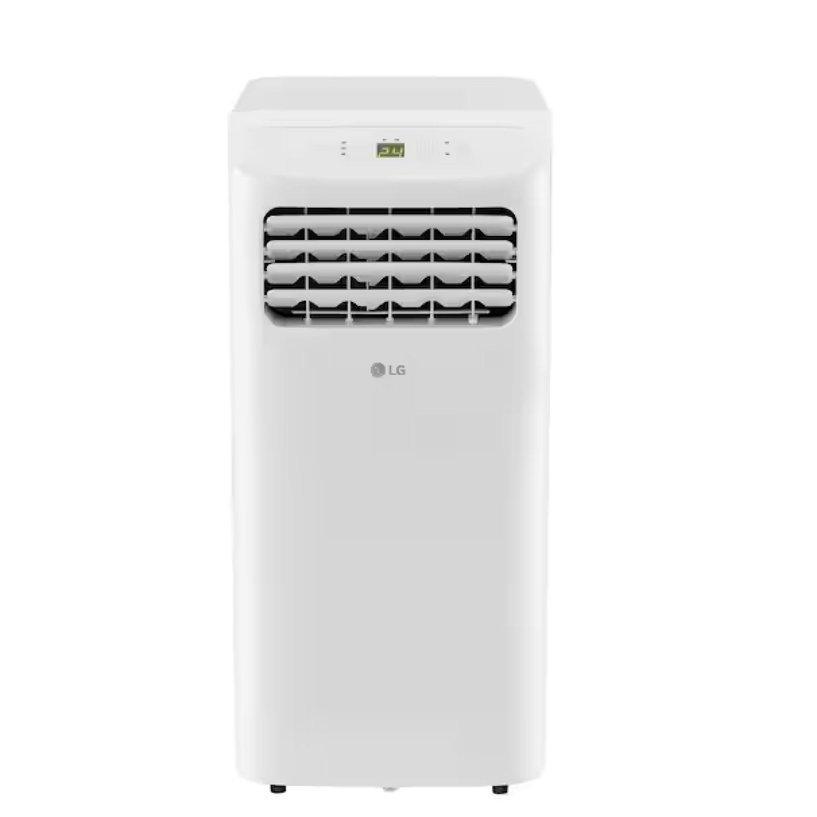 DALLAS LOCATION - LG 6,000 BTU (8,765 BTU ASHRAE) 115-Volt Portable Air Conditioner Cools 250 Sq. Ft. with Dehumidifier and LCD Remote