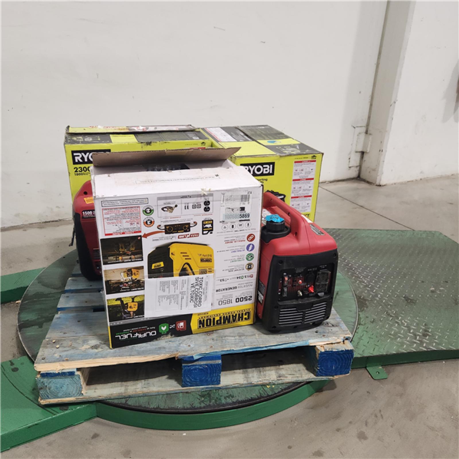 Dallas Location - As-Is RYOBI Gasoline Powered Digital Inverter Generator (Lot Of 5)