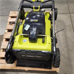 DALLAS LOCATION - AS-IS RYOBI ONE+ HP 18V Brushless 16 in. Cordless Battery Walk Behind Push Lawn Mower with (1) 4.0 Ah Battery and (1) Charger