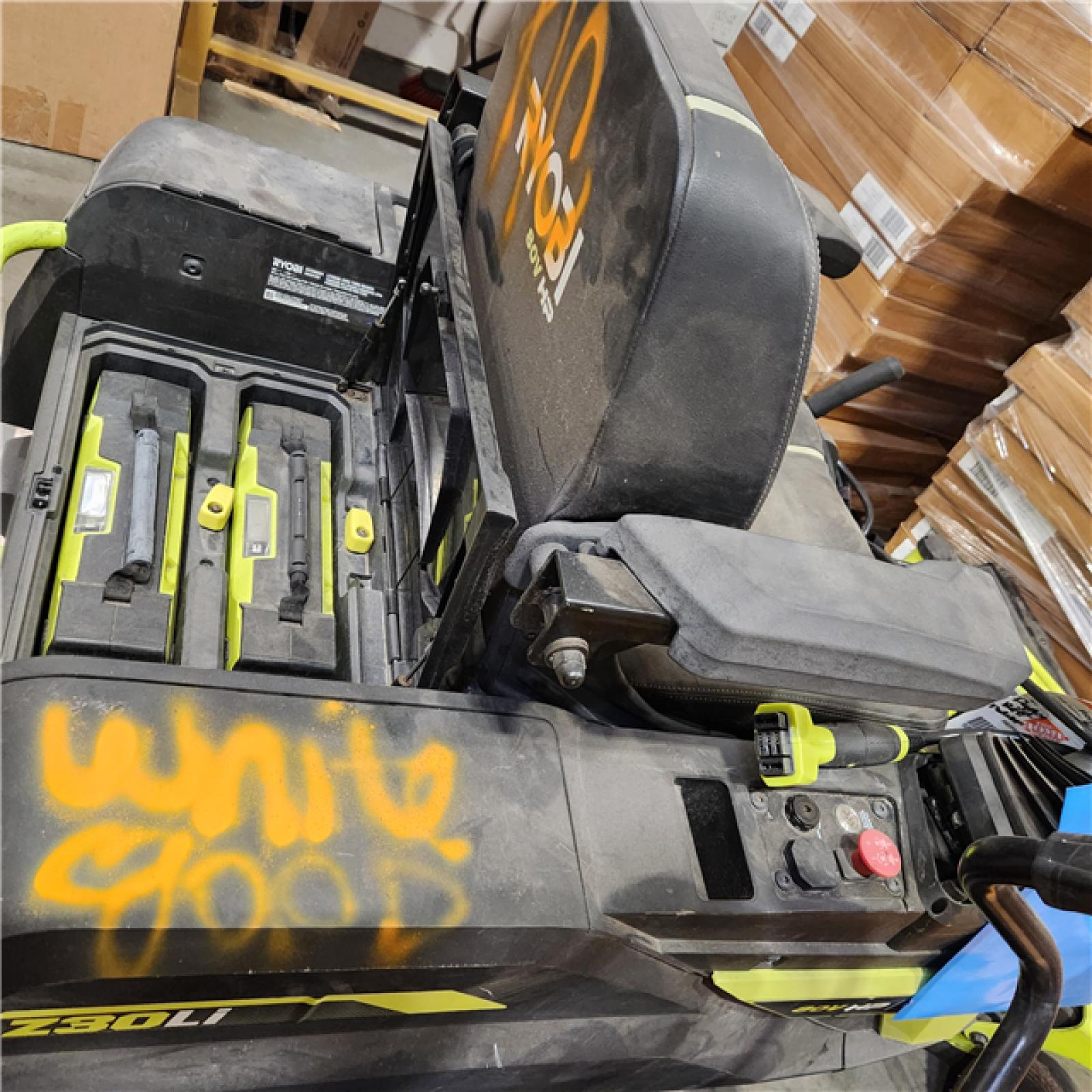 Dallas Location - As-Is RYOBI 80v hp brushless 30 lithium electric zero turn riding mower