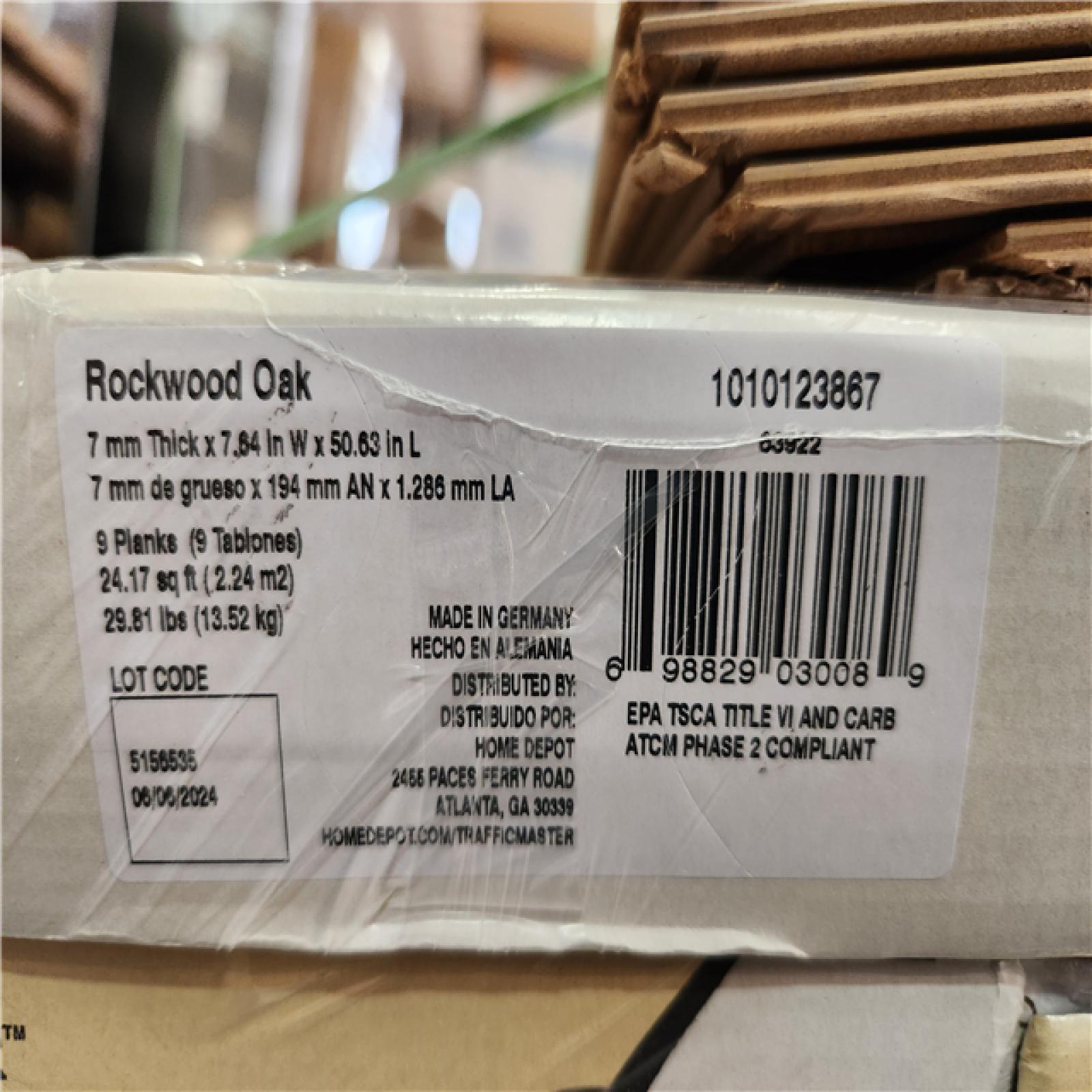 Phoenix Location TrafficMaster Rockwood Oak 7 mm T x 7.64 in. W Laminate Wood Flooring (821 sqft 34 Case)