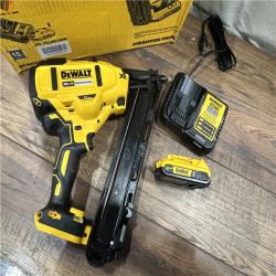 AS-IS DEWALT 20V MAX XR 15 Ga. Cordless 34 Deg Nailer 20 V