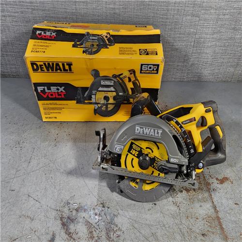 HOUSTON LOCATION - AS-IS DEWALT FLEXVOLT 60V MAX Cordless Brushless 7-1/4 in. Wormdrive Style Circular Saw (Tool Only)