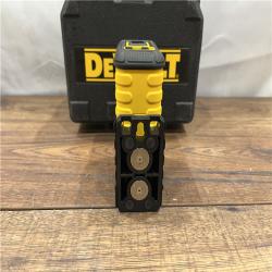 AS IS DEWALT 120 Ft. Green Self-Leveling 3-Spot Laser Level with (2) AA Batteries & Case