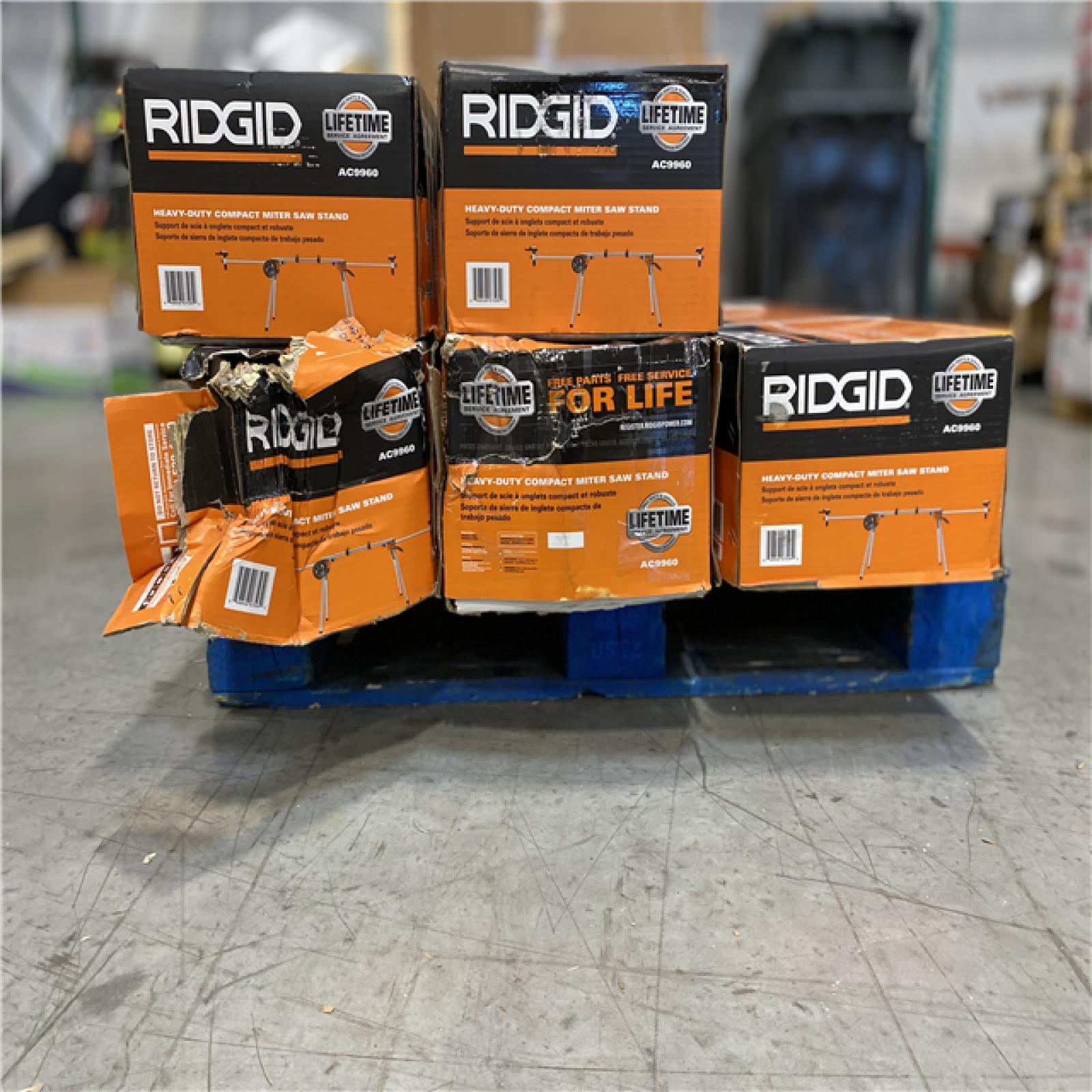 DALLAS LOCATION - RIDGID Professional Compact Miter Saw Stand PALLET  ( 5 UNITS)