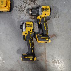 HOUSTON LOCATION - AS-IS DEWALT 20V MAX XR Cordless Drill/Driver, ATOMIC Impact Driver 2 Tool Combo Kit, (2) 2.0Ah Batteries, Charger, and Bag