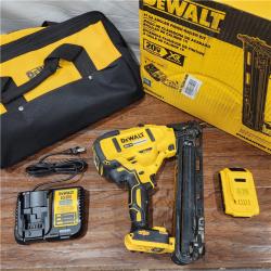 AS-IS DEWALT 20V MAX XR 15 Ga. Cordless 34 Deg Nailer 20 V