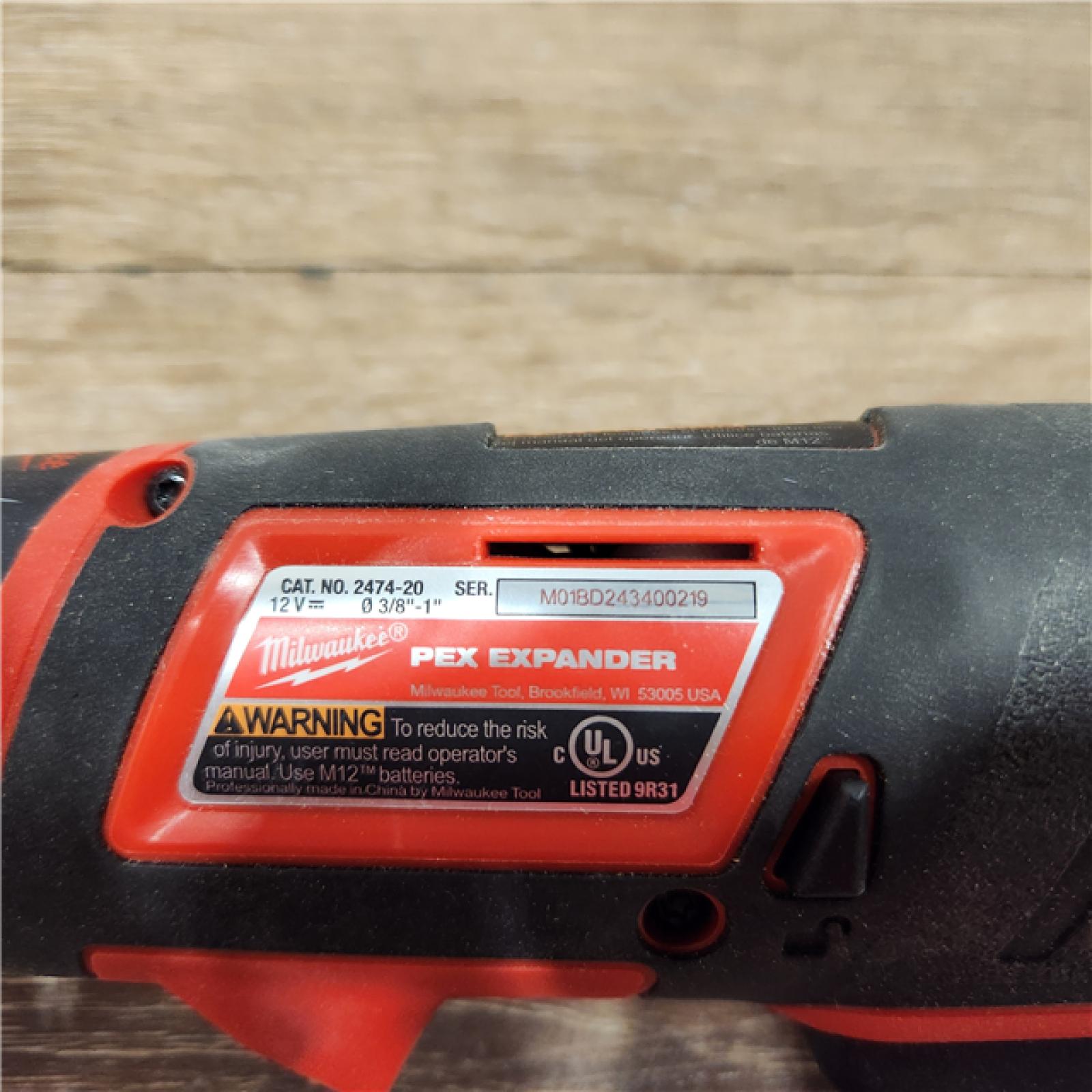 AS-IS M12 12-Volt Lithium-Ion Cordless PEX Expansion Tool Kit with (2) 1.5 Ah Batteries, (3) Expansion Heads and Hard Case