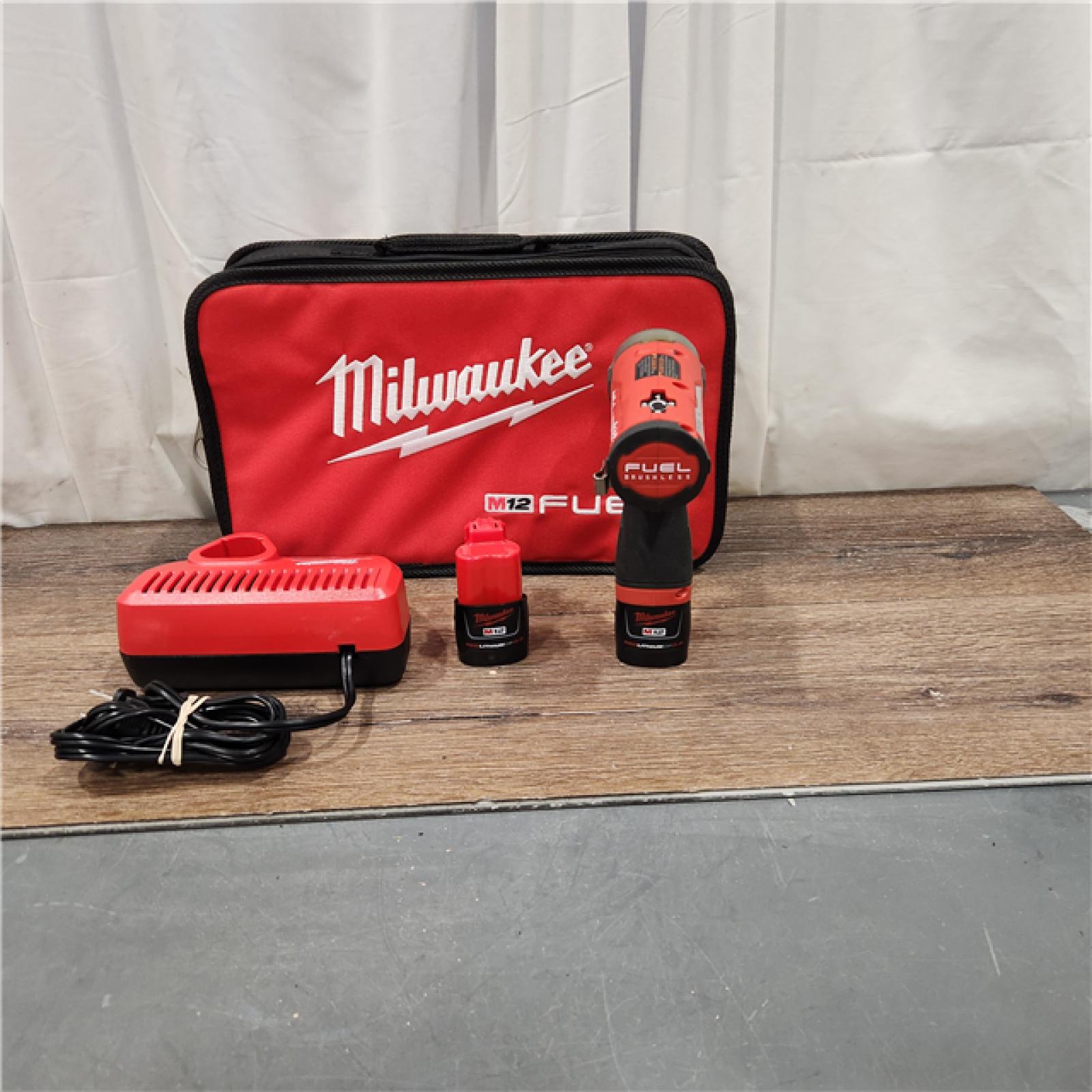 AS IS M12 FUEL SURGE 12V Lithium-Ion Brushless Cordless 1/4 in. Hex Impact Driver Compact Kit W/Two 2.0Ah Batteries, Bag