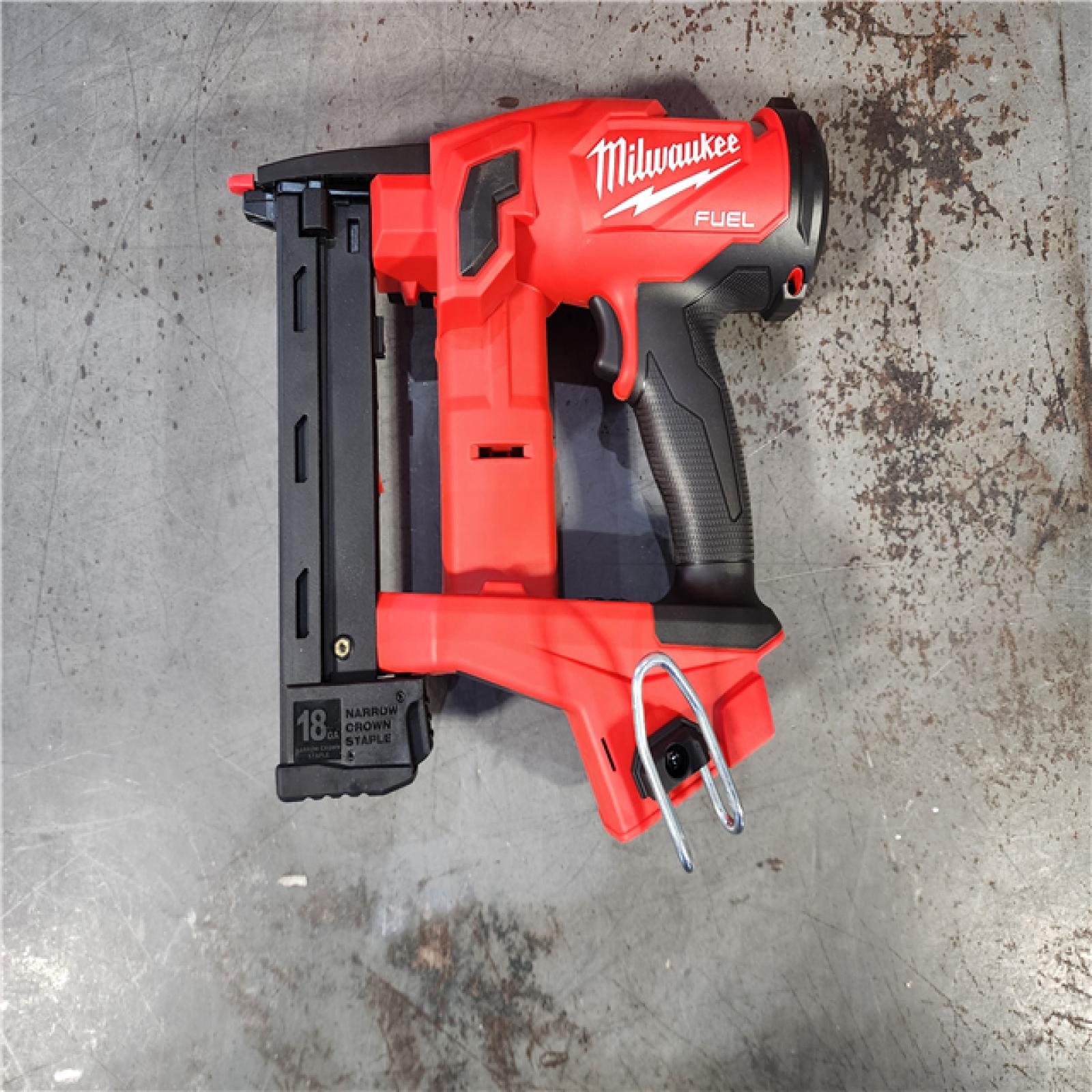 HOUSTON LOCATION - AS-IS (APPEARS LIKE NEW) M18 FUEL 18-Volt Lithium-Ion Brushless Cordless 18-Gauge 1/4 in. Narrow Crown Stapler (Tool-Only)