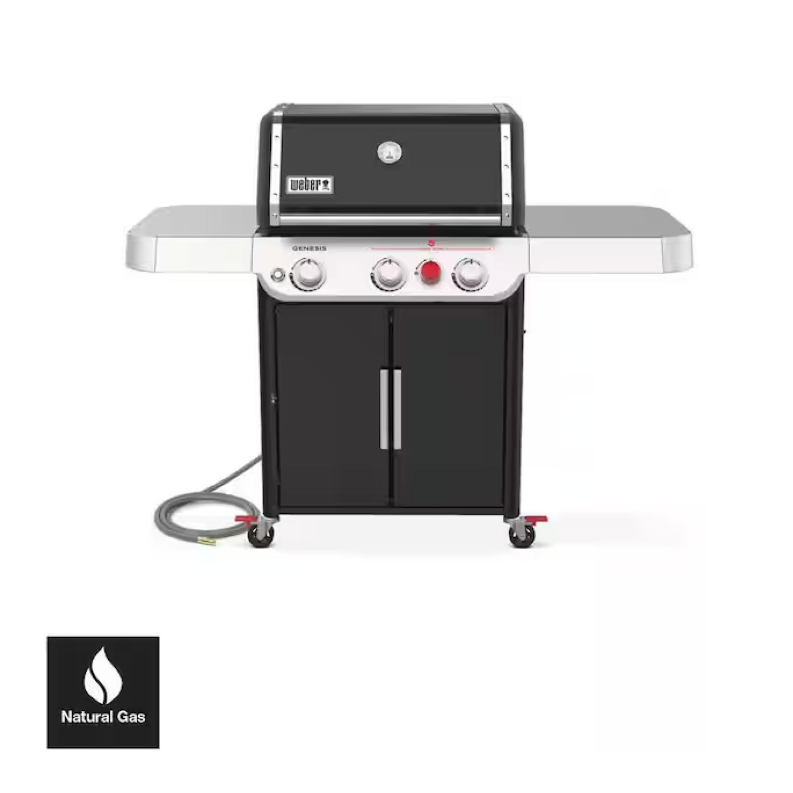 DALLAS LOCATION - Weber Genesis E-325s 3-Burner Natural Gas Grill in Black with Built-In Thermometer