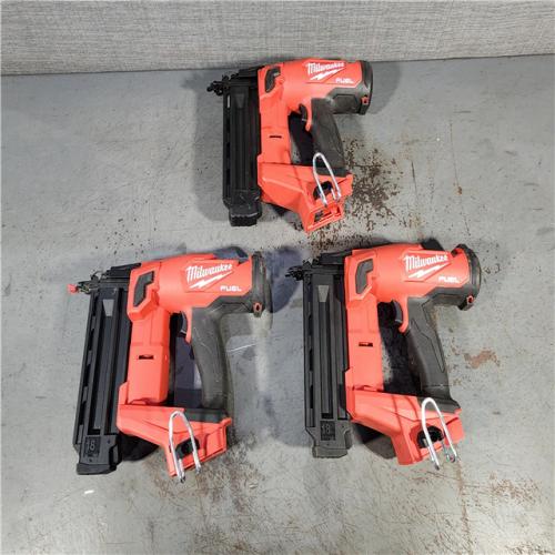 HOUSTON LOCATION - AS-IS (3) Milwaukee M18 Fuel 18V Brushless 18-Gauge Brad Nailer 2746-20 (Bare Tool)