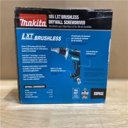 NEW! - Makita 18V LXT Lithium-Ion Brushless Cordless Drywall Screwdriver with Push Drive Technology (Tool-Only)