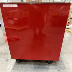 DALLAS LOCATION - Husky 72 in. W x 24 in. D Heavy Duty 15-Drawer Mobile Workbench Cabinet with Stainless Steel Top in Gloss Red