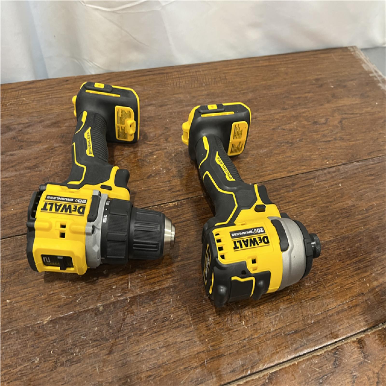 AS-ISDewalt DCK225D2 20V MAX ATOMIC Brushless Compact Lithium-Ion 1/2 in. Cordless Drill Driver and 1/4 in. Impact Driver Combo Kit with 2 Batteries 2 Ah