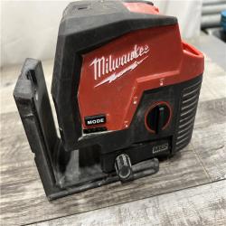 AS-IS MILWAUKEE M12 12-Volt Lithium-Ion Cordless Green 125 Ft. Cross Line and Plumb Points Laser Level (Tool-Only)