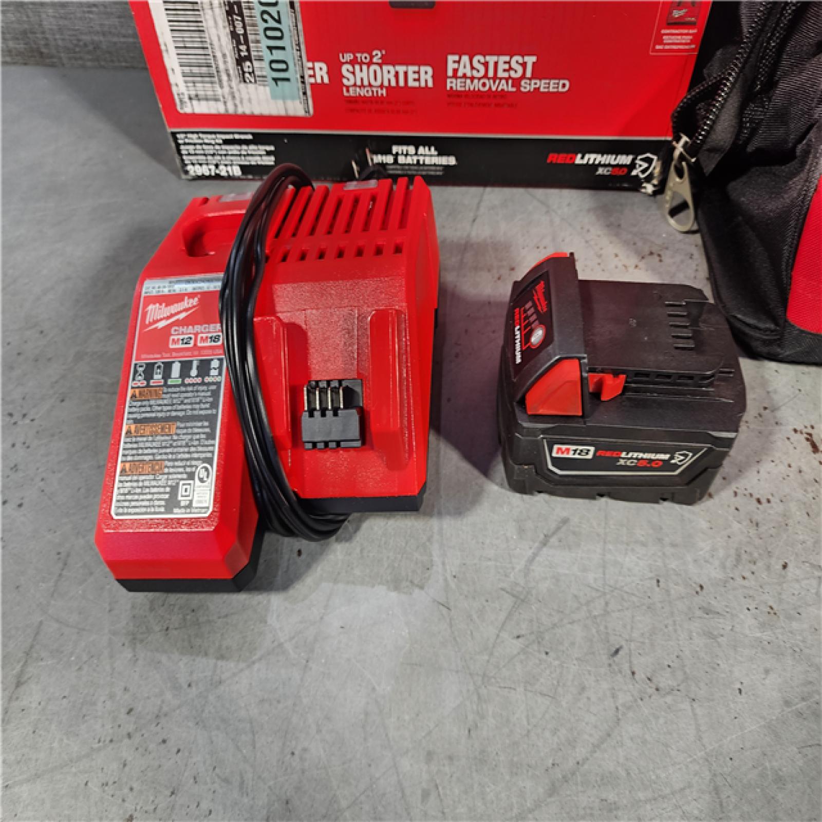 HOUSTON LOCATION - AS-IS Milwaukee M18 1/2 in. Cordless Brushless High Torque Impact Wrench Kit (Battery & Charger)