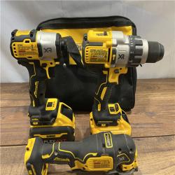 AS IS DEWALT Brushless Hammer Drill/Impact  Oscillating Tool Combo Kit,