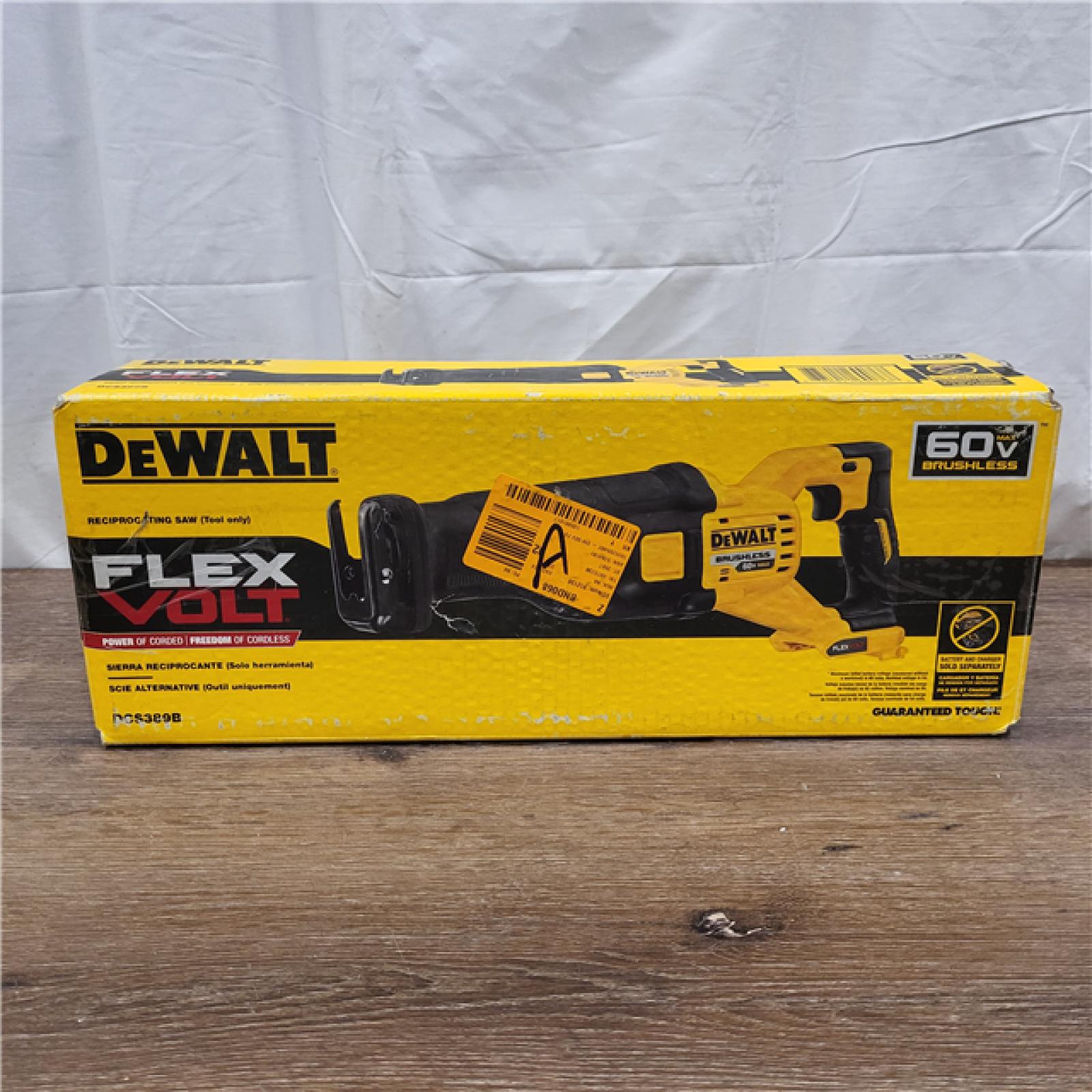 AS-IS DeWalt DCS389B FLEXVOLT 60V MAX Cordless Brushless Reciprocating Saw (Tool-Only)