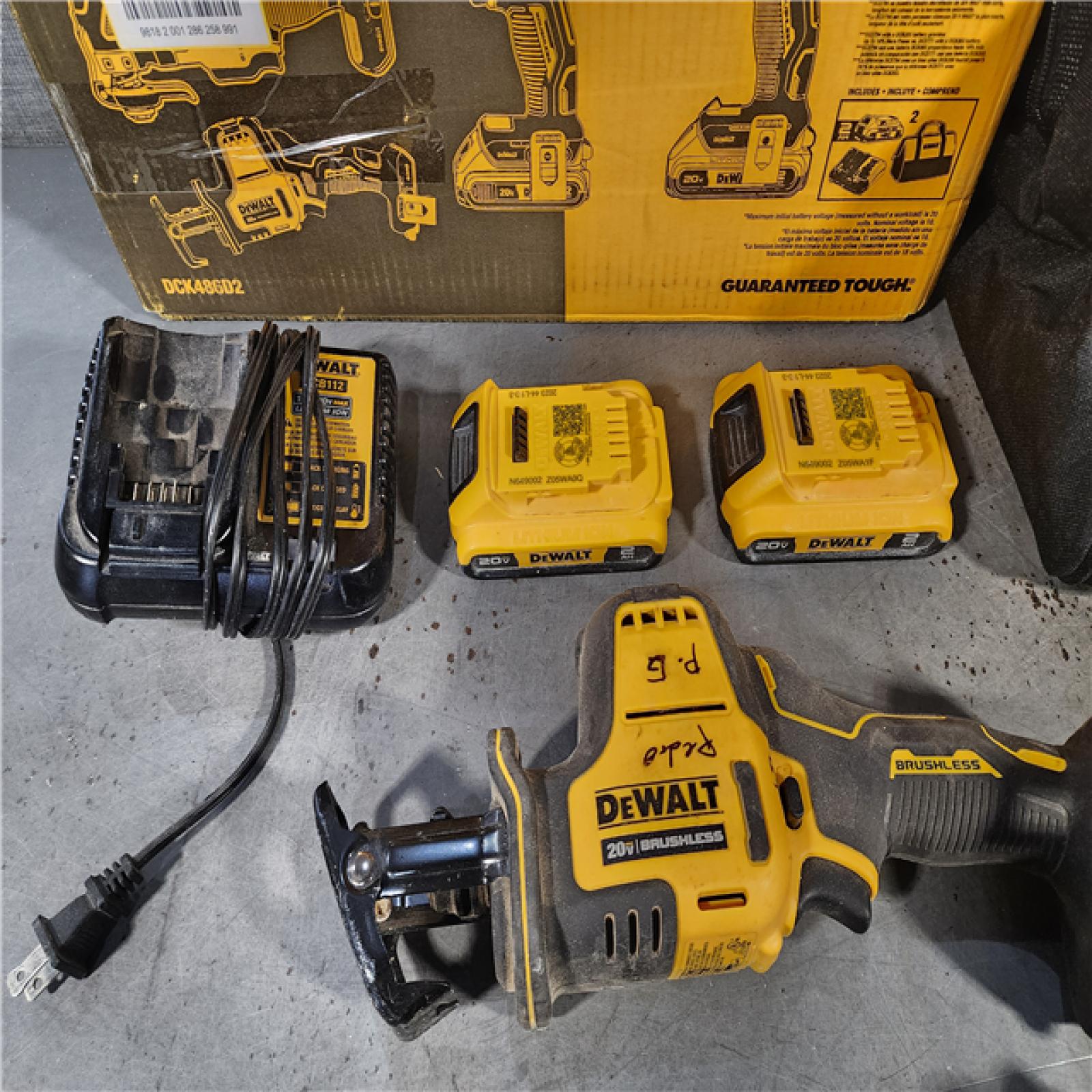 HOUSTON LOCATION - AS-IS DeWalt 20V MAX ATOMIC Cordless Brushless 4 Tool Combo Kit