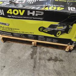 DALLAS LOCATION - AS-IS RYOBI 40V HP Brushless 20 in. Cordless Battery Walk Behind Push Mower with 6.0 Ah Battery and Charger