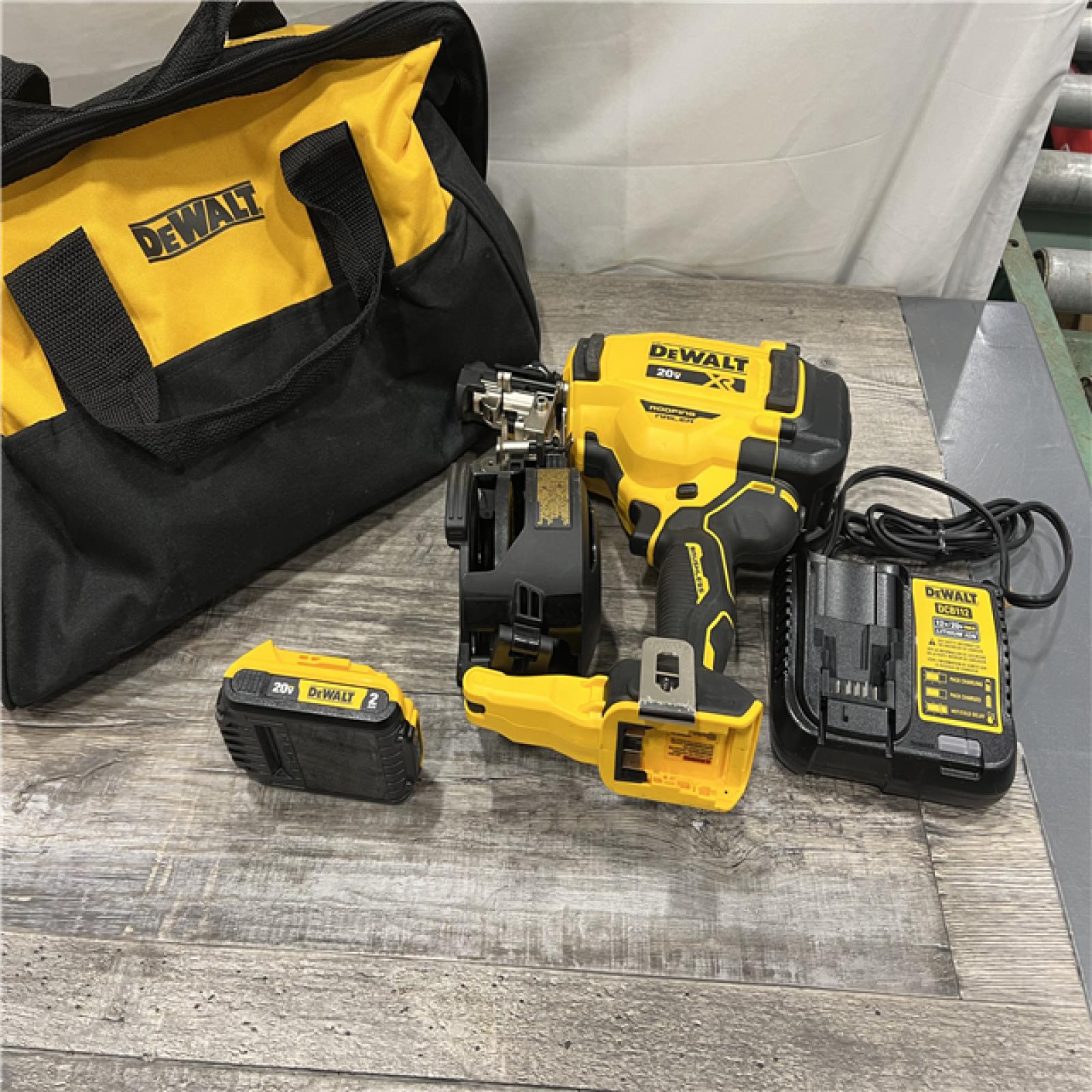 AS-IS DEWALT 20V MAX Roofing Nailer And Cnarger