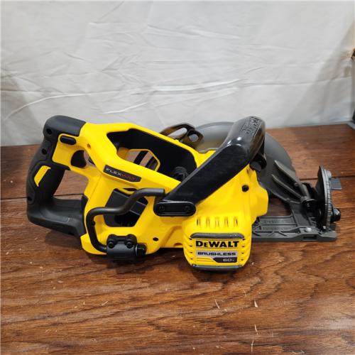 AS-IS FLEXVOLT 60V MAX Cordless Brushless 7-1/4 in. Wormdrive Style Circular Saw (Tool Only)