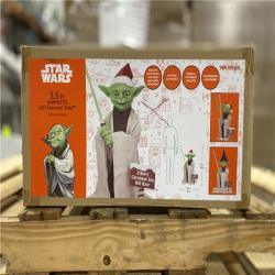 NEW! - Shop all Star Wars Star Wars 3.5FT Animated Animatronic LED Seasonal Halloween Christmas Star Wars Yoda