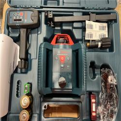 LIKE NEW! - Bosch 800 ft. Rotary Laser Level Complete Kit Self Leveling with Hard Carrying Case