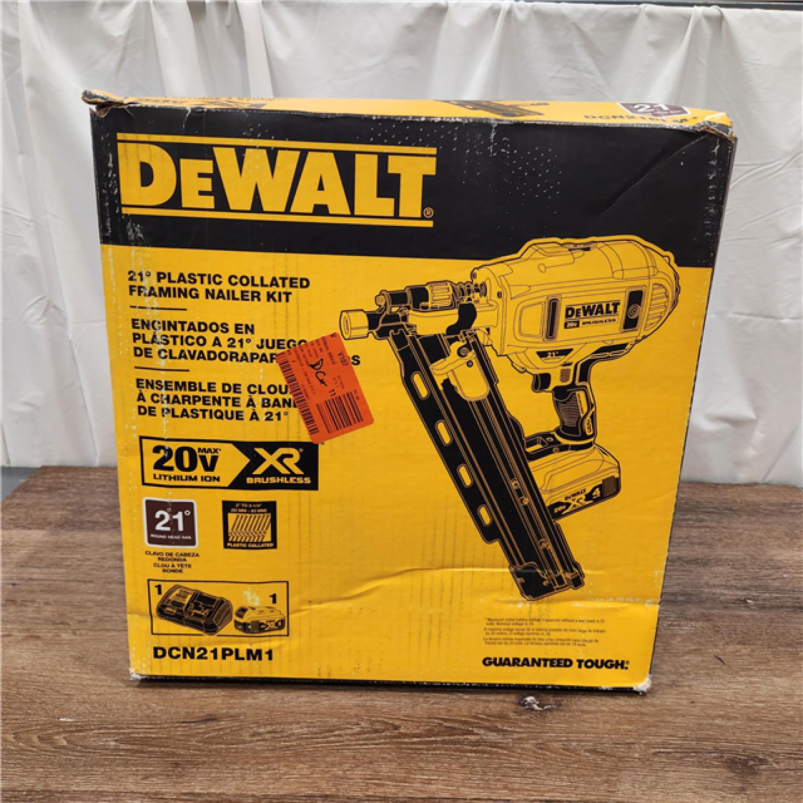 AS-IS DEWALT Plastic Collated Framing Nailer And Charger