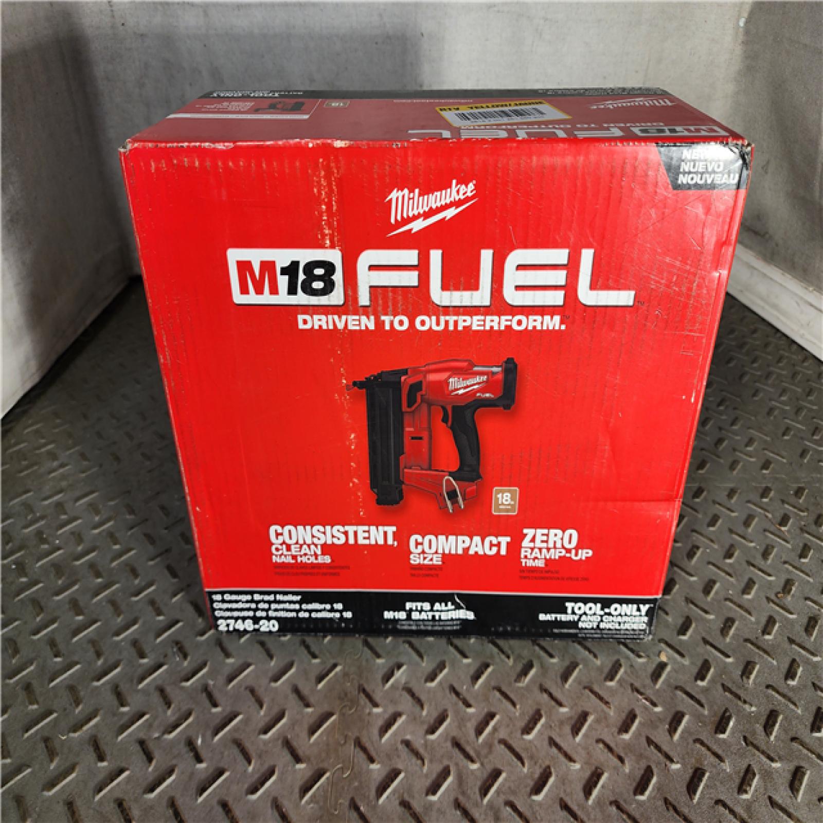 HOUSTON LOCATION - AS-IS Milwaukee M18 Fuel 18V Brushless 18-Gauge Brad Nailer 2746-20 (Bare Tool)