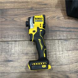 AS-IS DEWALT ATOMIC 20V MAX Lithium-Ion Cordless 1/4 in. Brushless Impact Driver Kit, 5 Ah Battery, Charger, and Bag ( NO BATTERY )