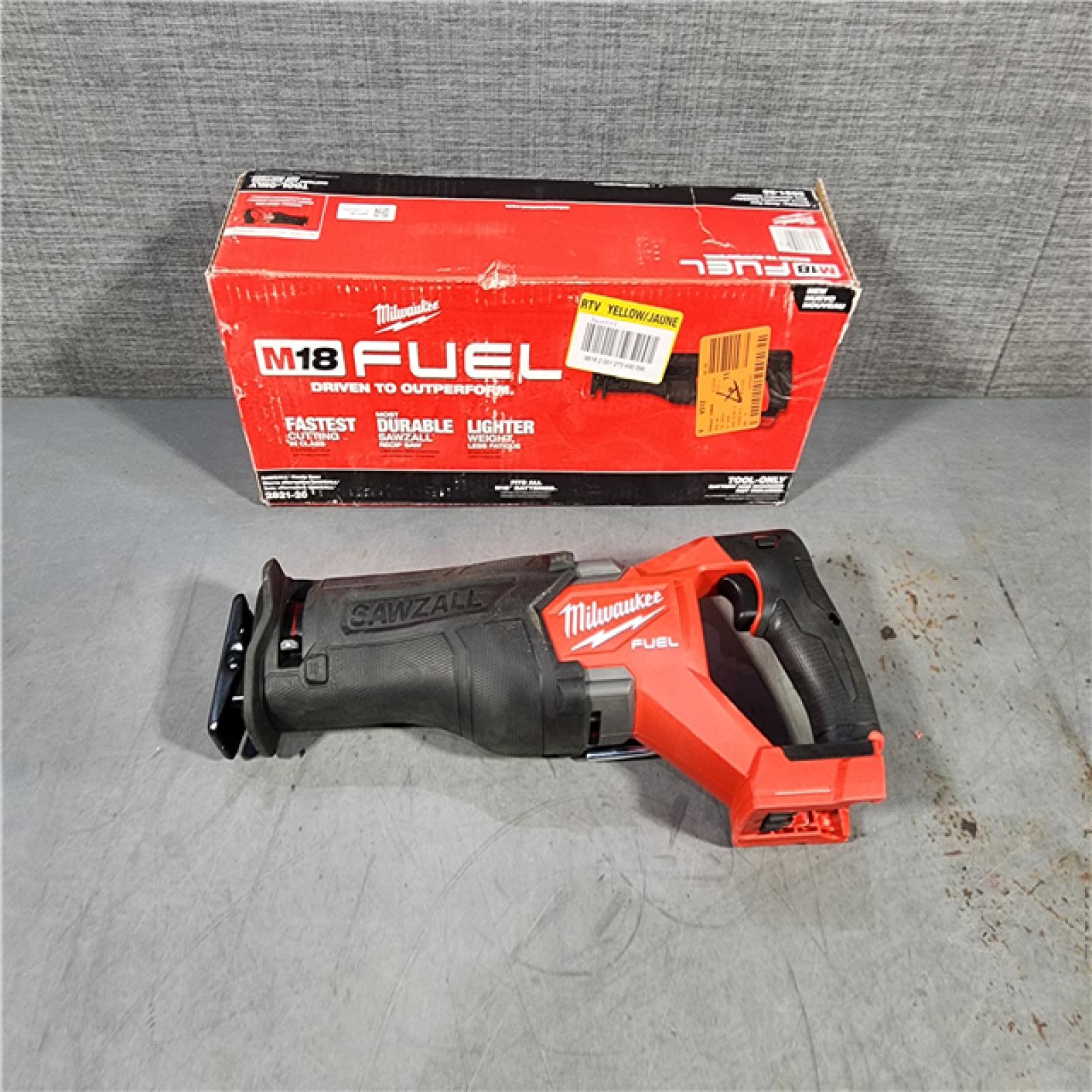 HOUSTON LOCATION - AS-IS Milwaukee M18 18V Fuel Sawzall 1-1/4  Reciprocating Saw Cordless Lithium-Ion Brushless 2821-20