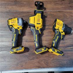 CALIFORNIA AS-IS DEWALT TOOL COMBO KIT (2 BATTERIES, CHARGER, AND BAG INCLUDED)