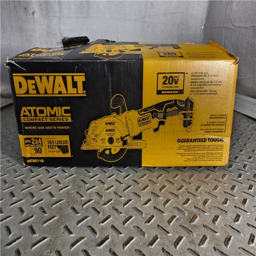 HOUSTON LOCATION - AS-IS (APPEARS LIKE NEW) ATOMIC 20V MAX Cordless Brushless 4-1/2 in. Circular Saw (Tool Only)