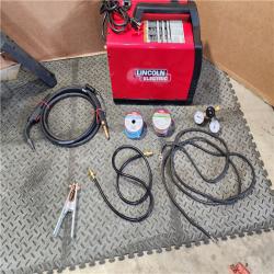 HOUSTON LOCATION - AS-IS Lincoln Electric Single Phase 140 Amp DC 115V Flux-Core & Stick MIG Welder - 90A/19V/20% Duty Cycle, 10.15 Long | Part #K2697-1