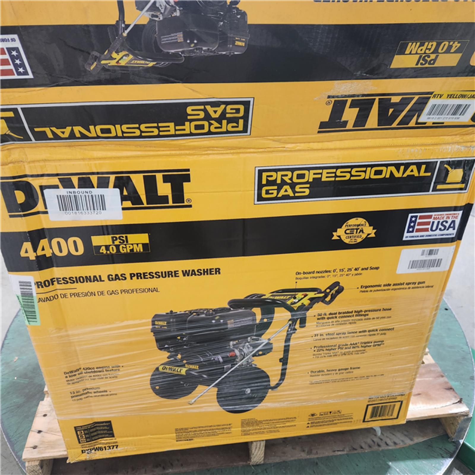 Dallas Location - As-Is DXPW61377 Dewalt 4400 PSI Pressure Washer