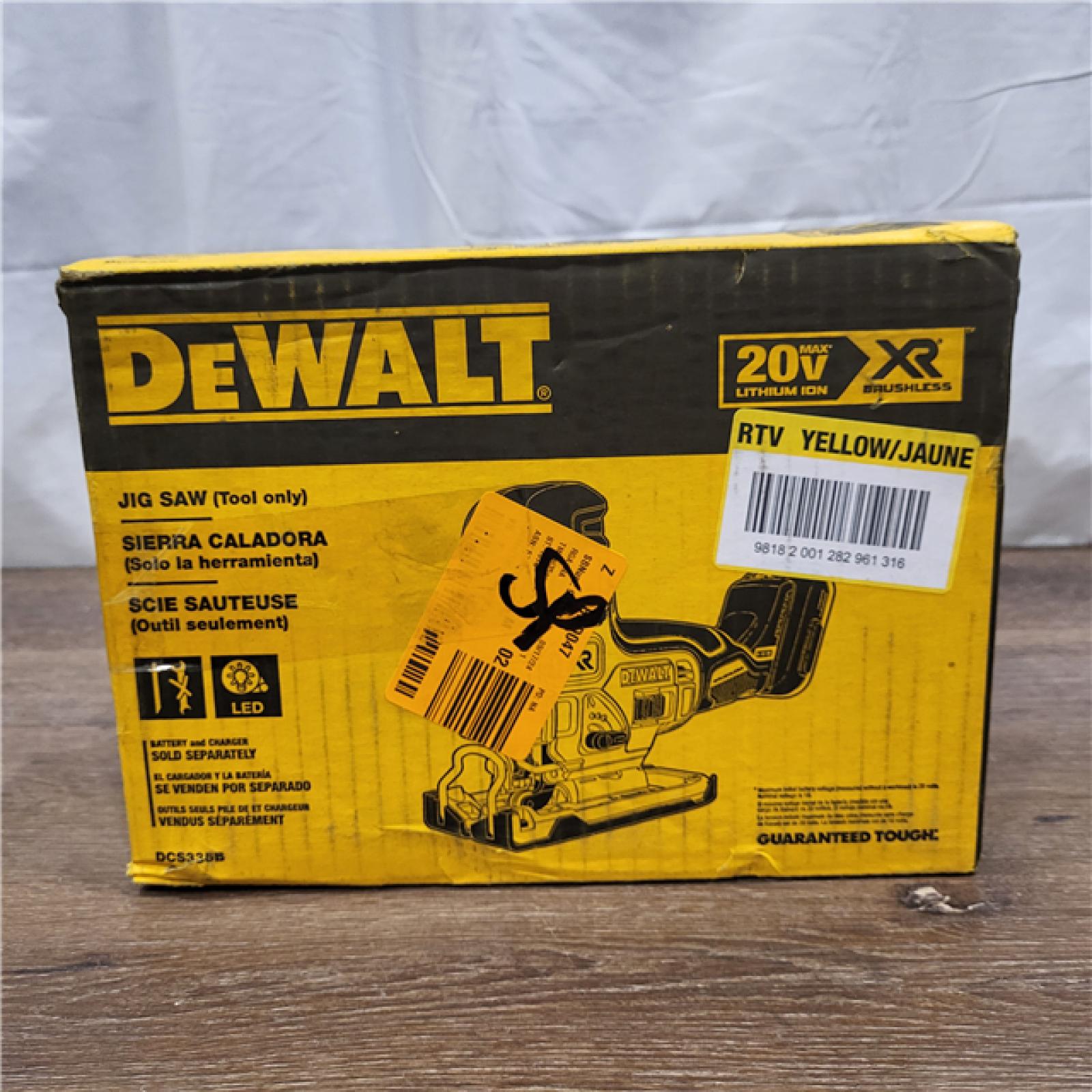 AS-IS Dewalt 20V MAX XR Body Grip Jig Saw Bare (Tool Only)