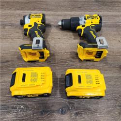 AS-IS 20V MAX XR Hammer Drill and ATOMIC Impact Driver 2 Tool Cordless Combo Kit with (2) 4.0Ah Batteries, Charger, and Bag