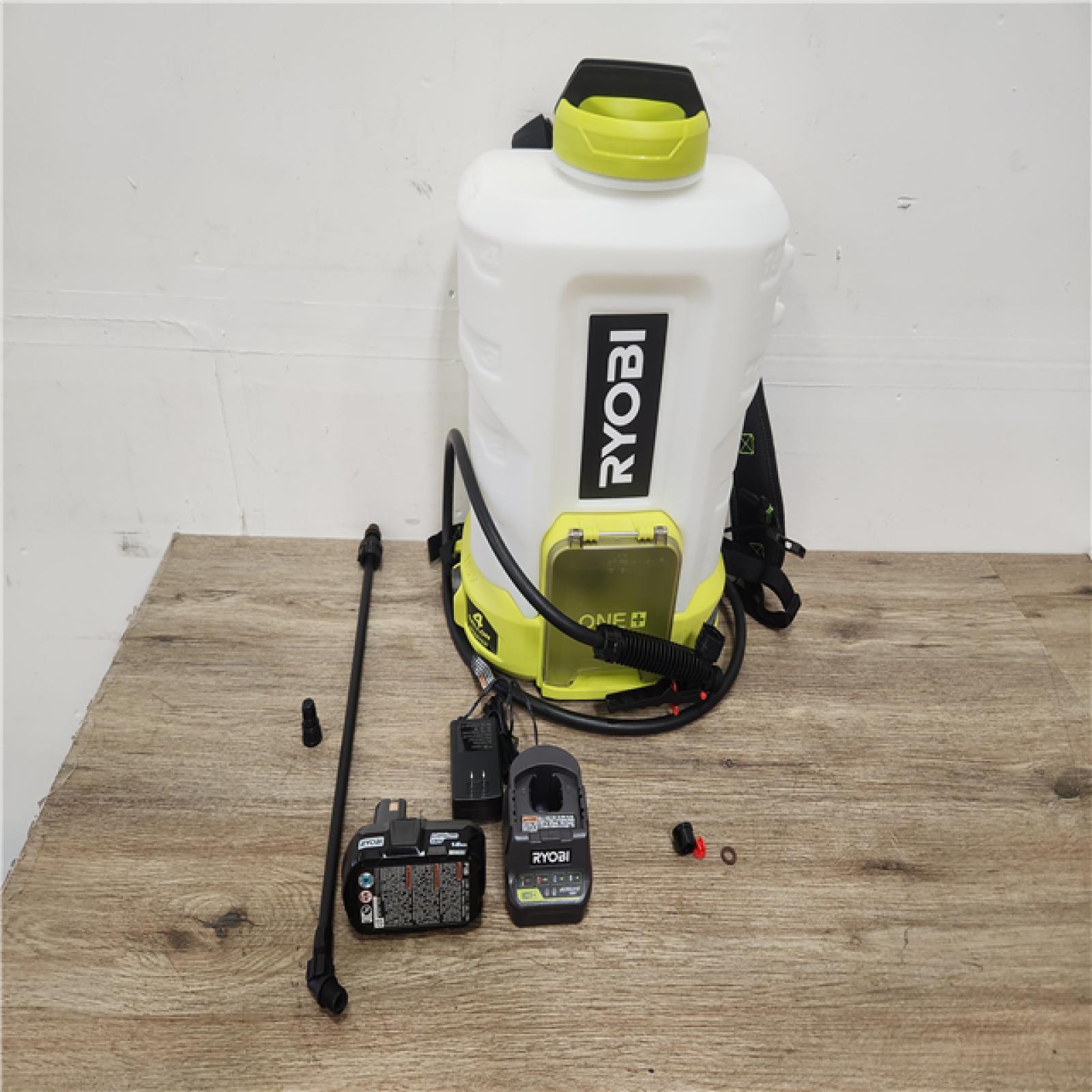 Phoenix Location NEW RYOBI ONE+ 18V Cordless Battery 4 Gal. Backpack Chemical Sprayer with 2.0 Ah Battery and Charger
