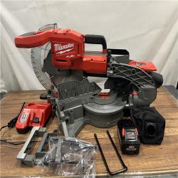 AS-IS M18 FUEL 18V 10 in. Lithium-Ion Brushless Cordless Dual Bevel Sliding Compound Miter Saw Kit with One 8.0 Ah Battery