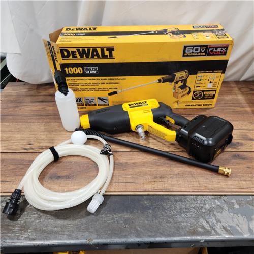 AS-IS DeWalt FLEXVOLT 60V MAX 1000 PSI 1.0 GPM Brushless Cordless Power Cleaner (Tool Only)