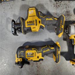 HOUSTON LOCATION - AS-IS DeWalt 20V MAX ATOMIC Cordless Brushless 4 Tool Combo Kit